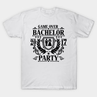 Bachelor Party Game Over 2017 T-Shirt